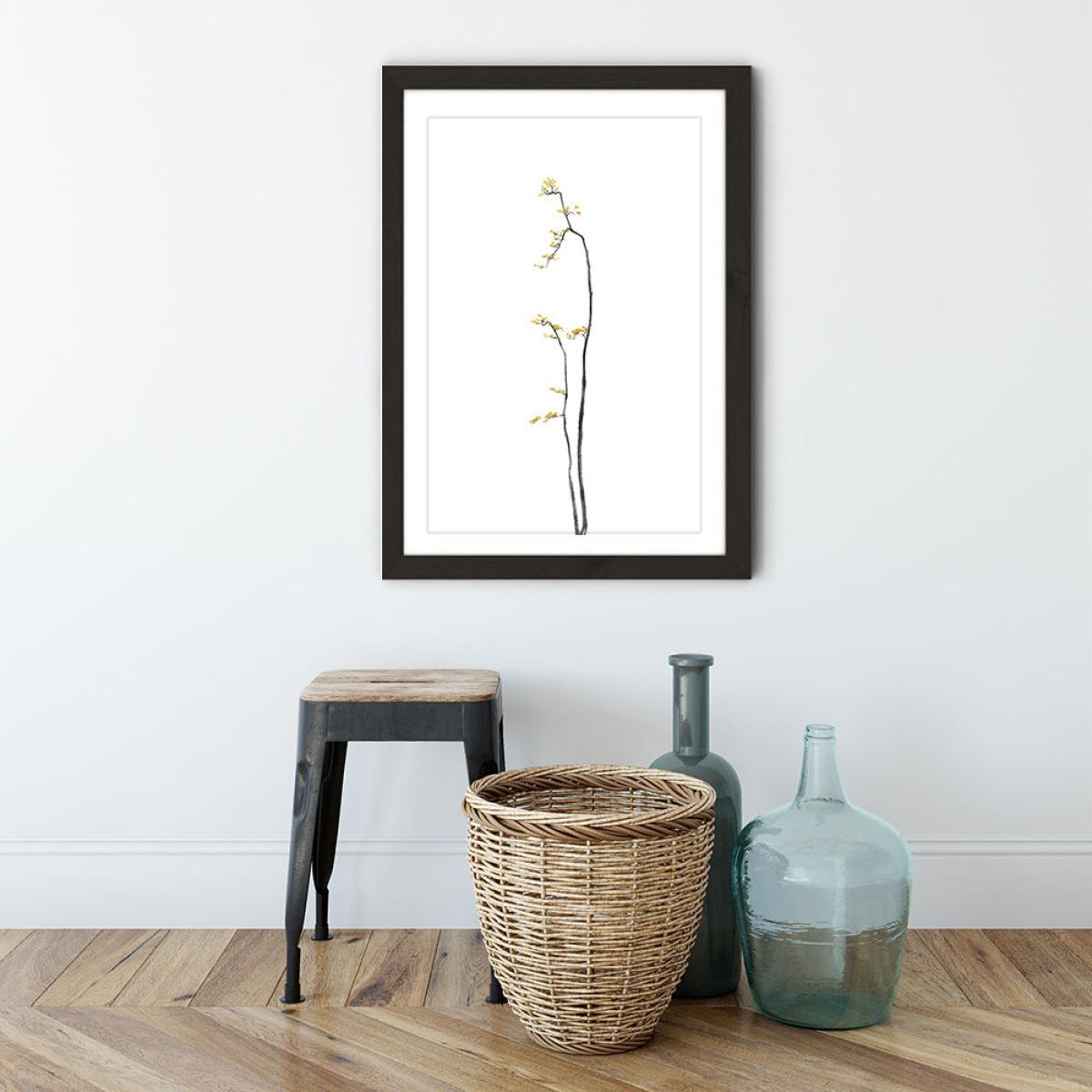 Bonsai Tree 1 Art Print Black Frame – image 3