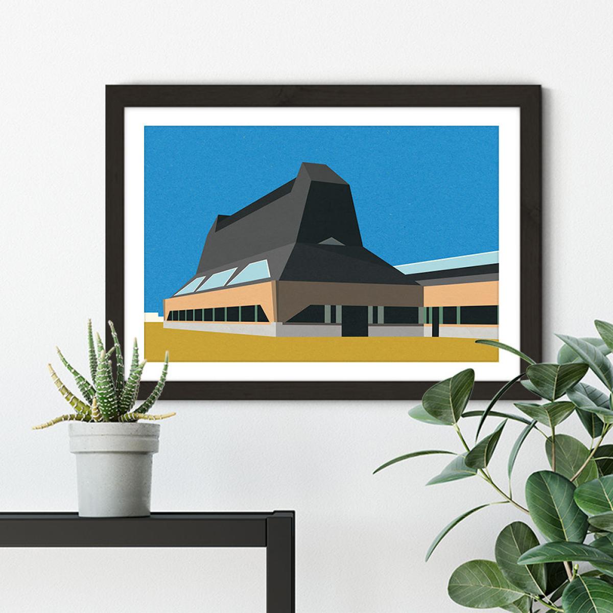 Hat Factory Art Print Black Frame – image 5