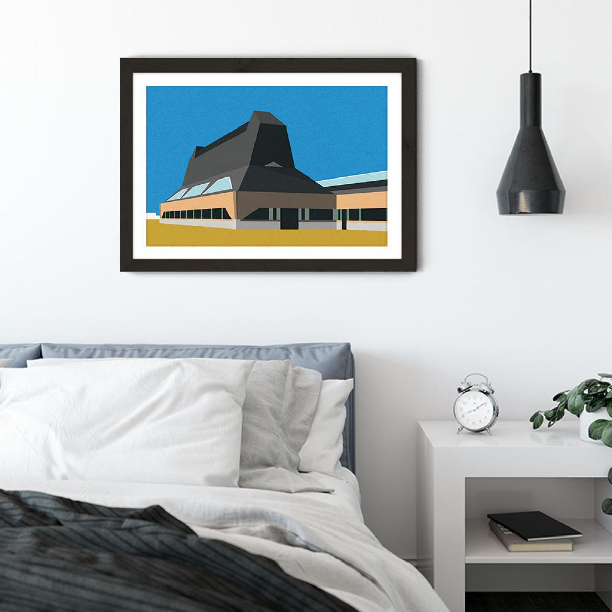 Hat Factory Art Print Black Frame – image 6