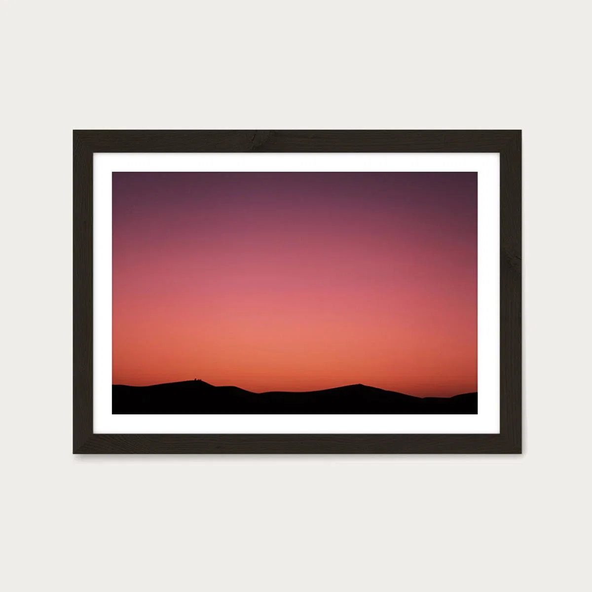 Desert Dawn Art Print Black Frame – image 1