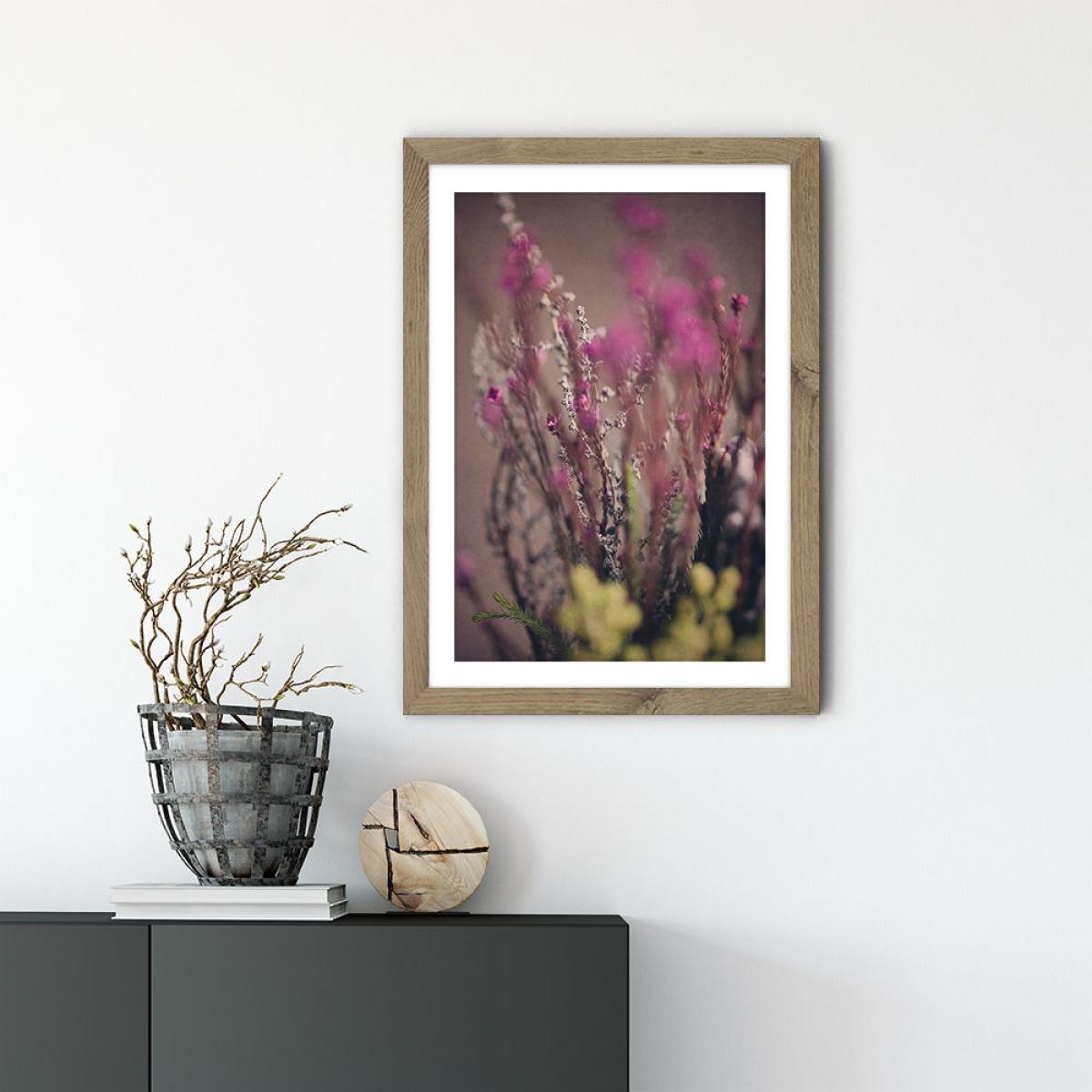 Warm Fynbos 5 Art Print Oak Frame – image 2