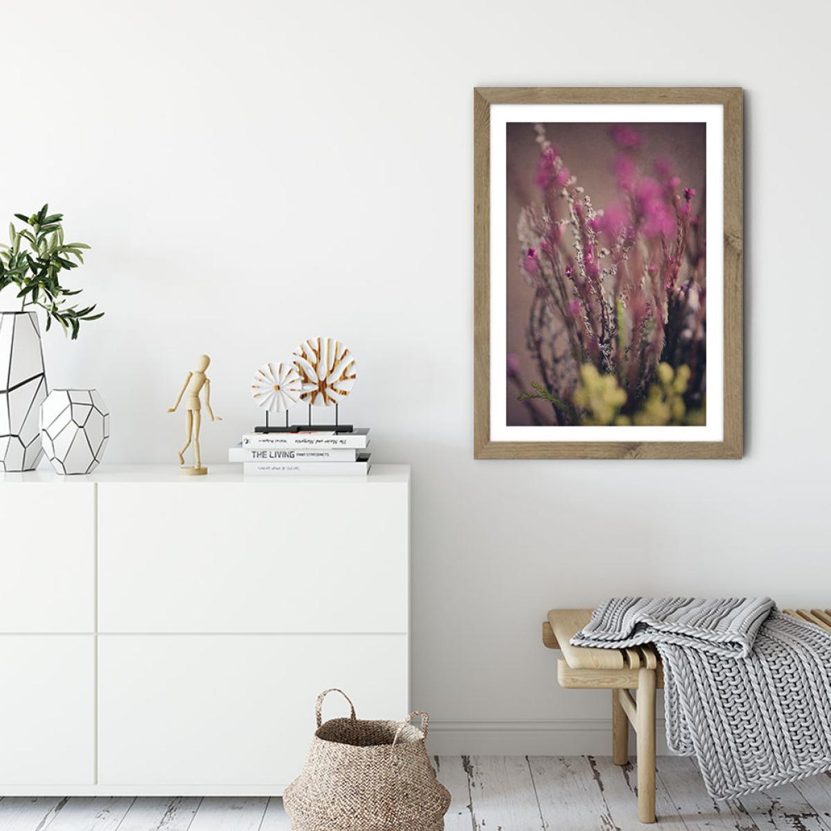 Warm Fynbos 5 Art Print Oak Frame – image 3