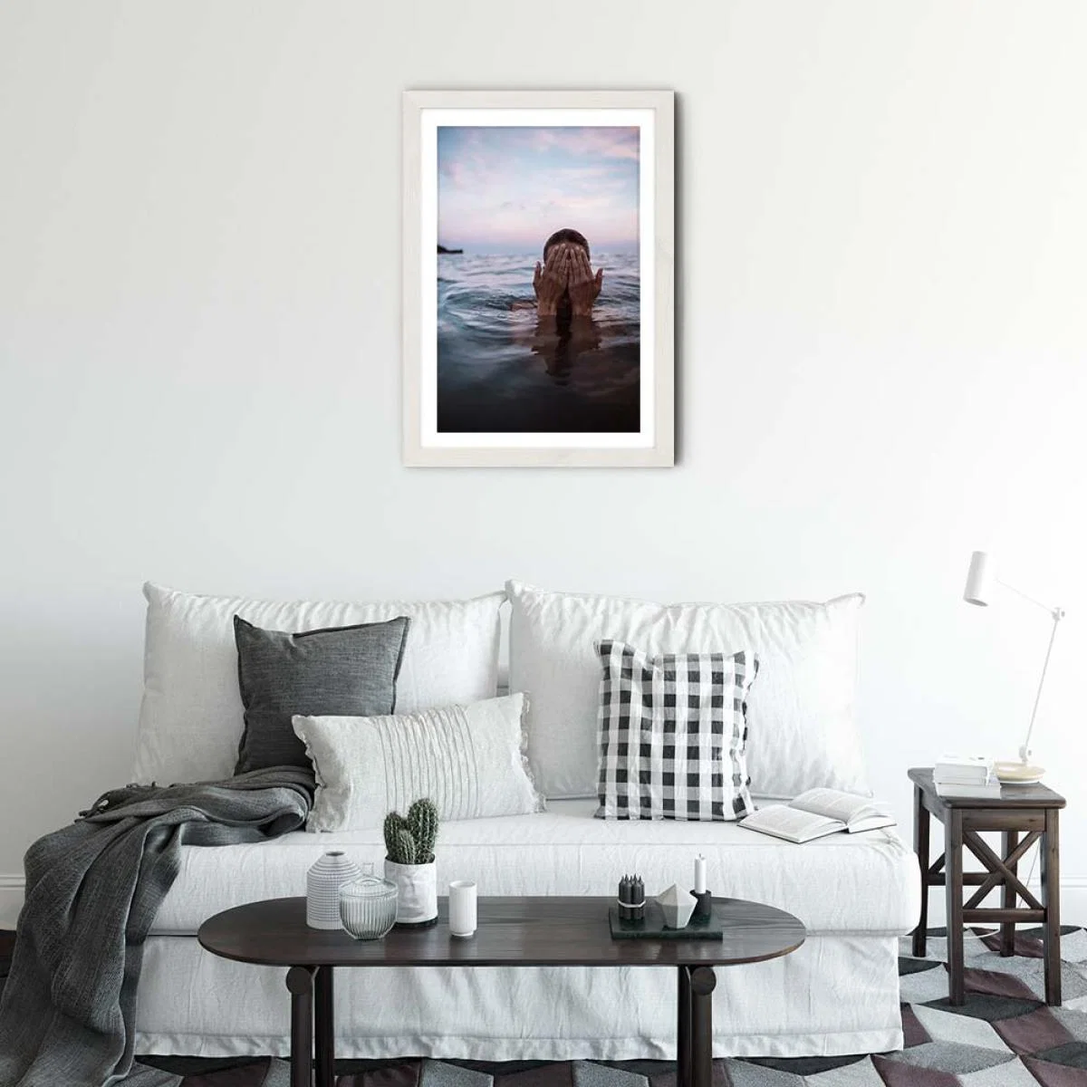 Liguria Art Print White Frame – image 2