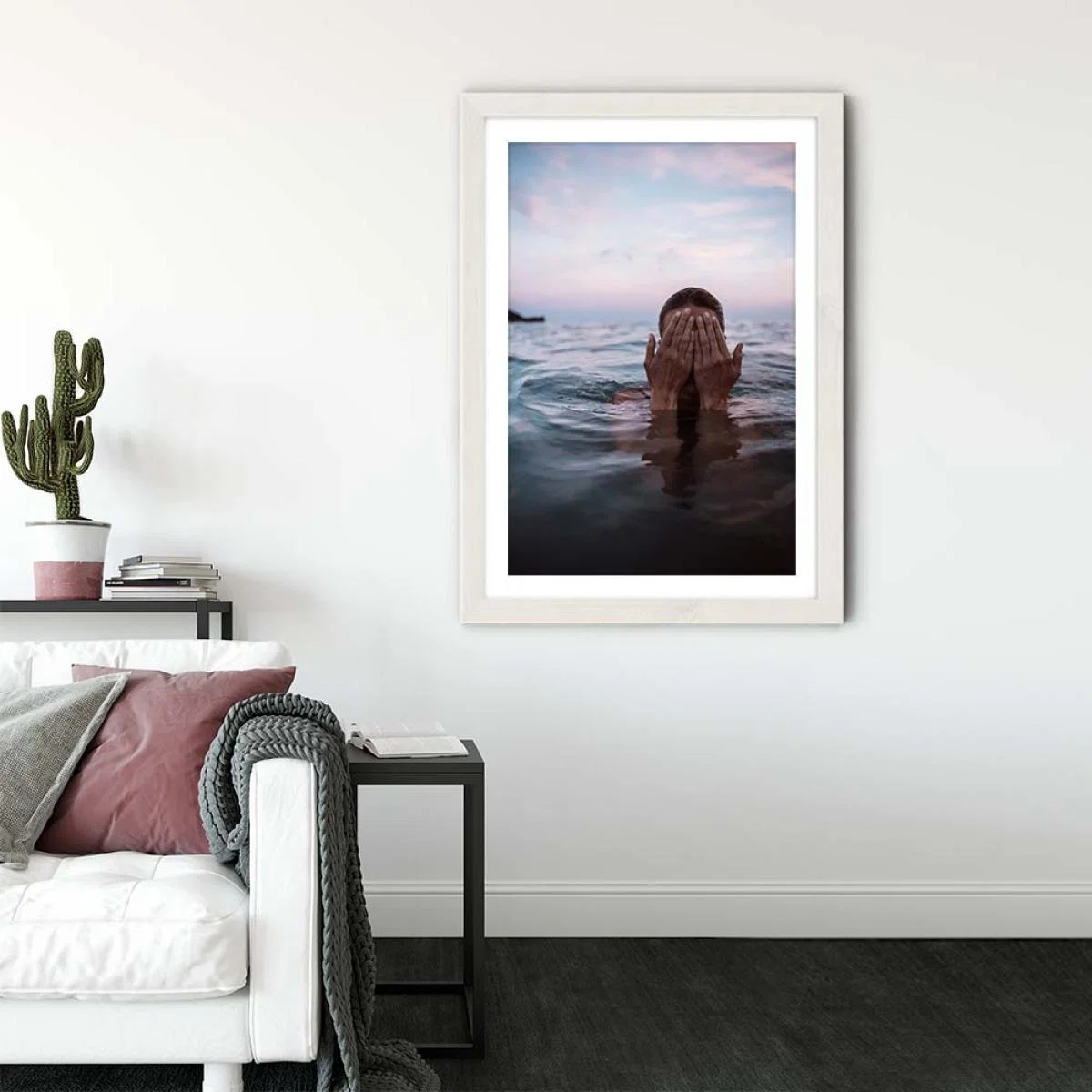 Liguria Art Print White Frame – image 3