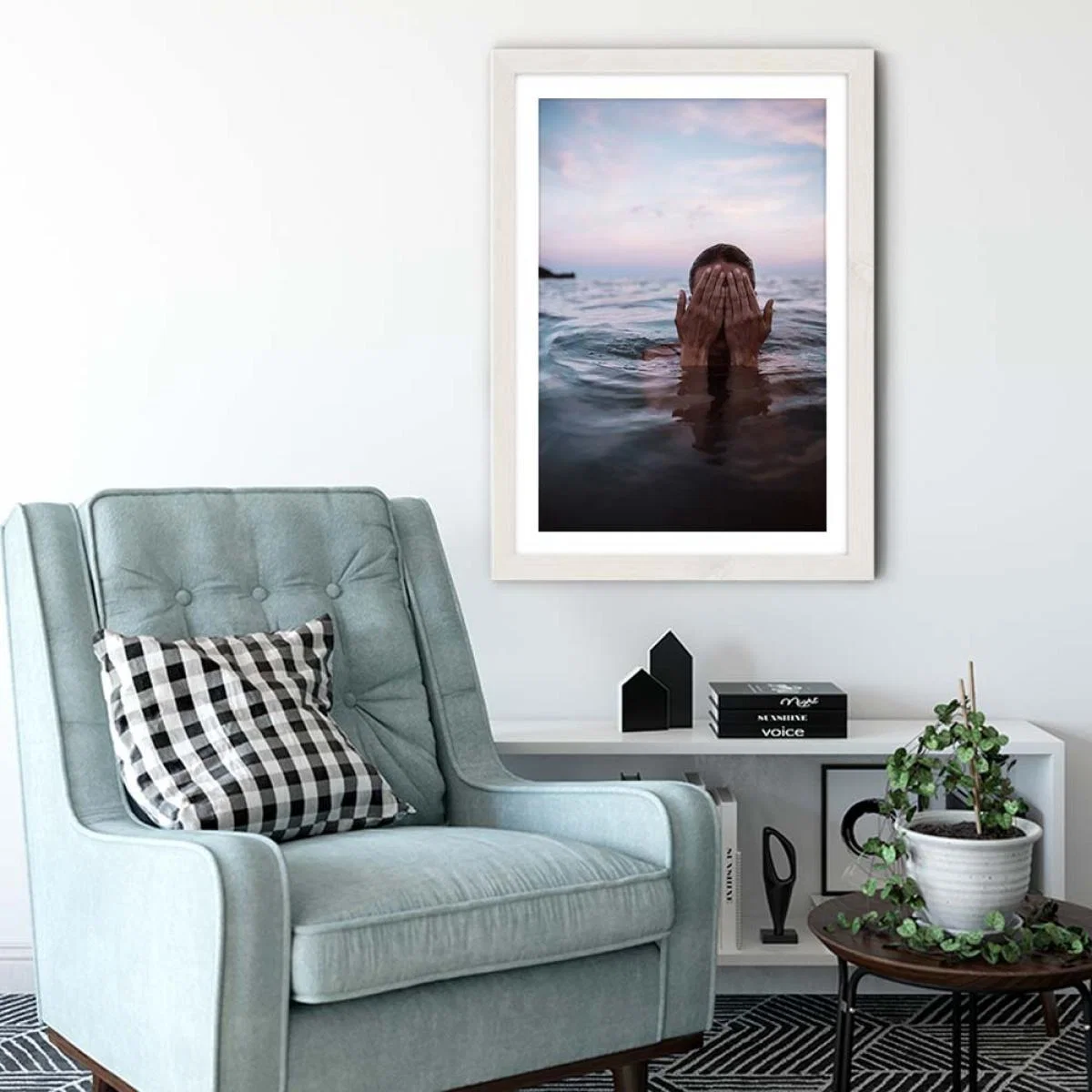 Liguria Art Print White Frame – image 4