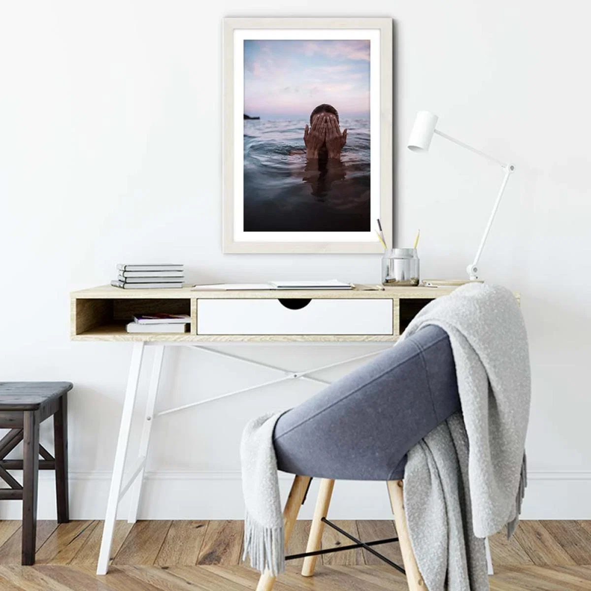 Liguria Art Print White Frame – image 5