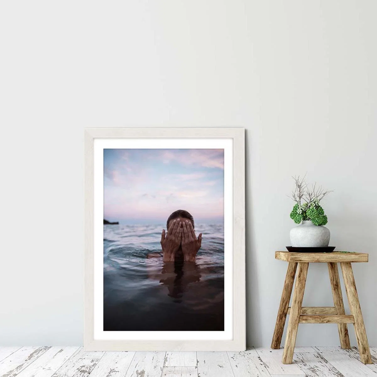 Liguria Art Print White Frame – image 6