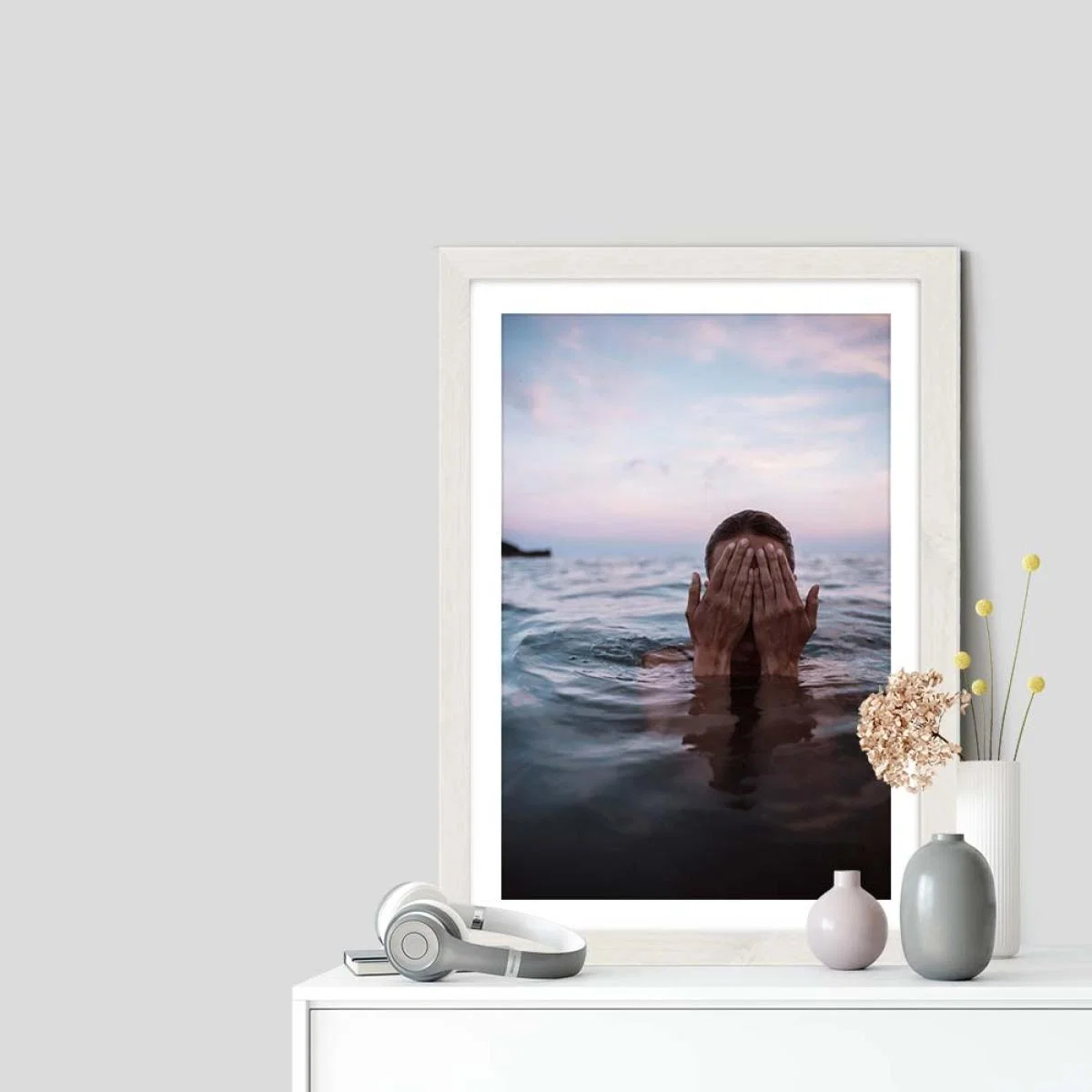 Liguria Art Print White Frame – image 7