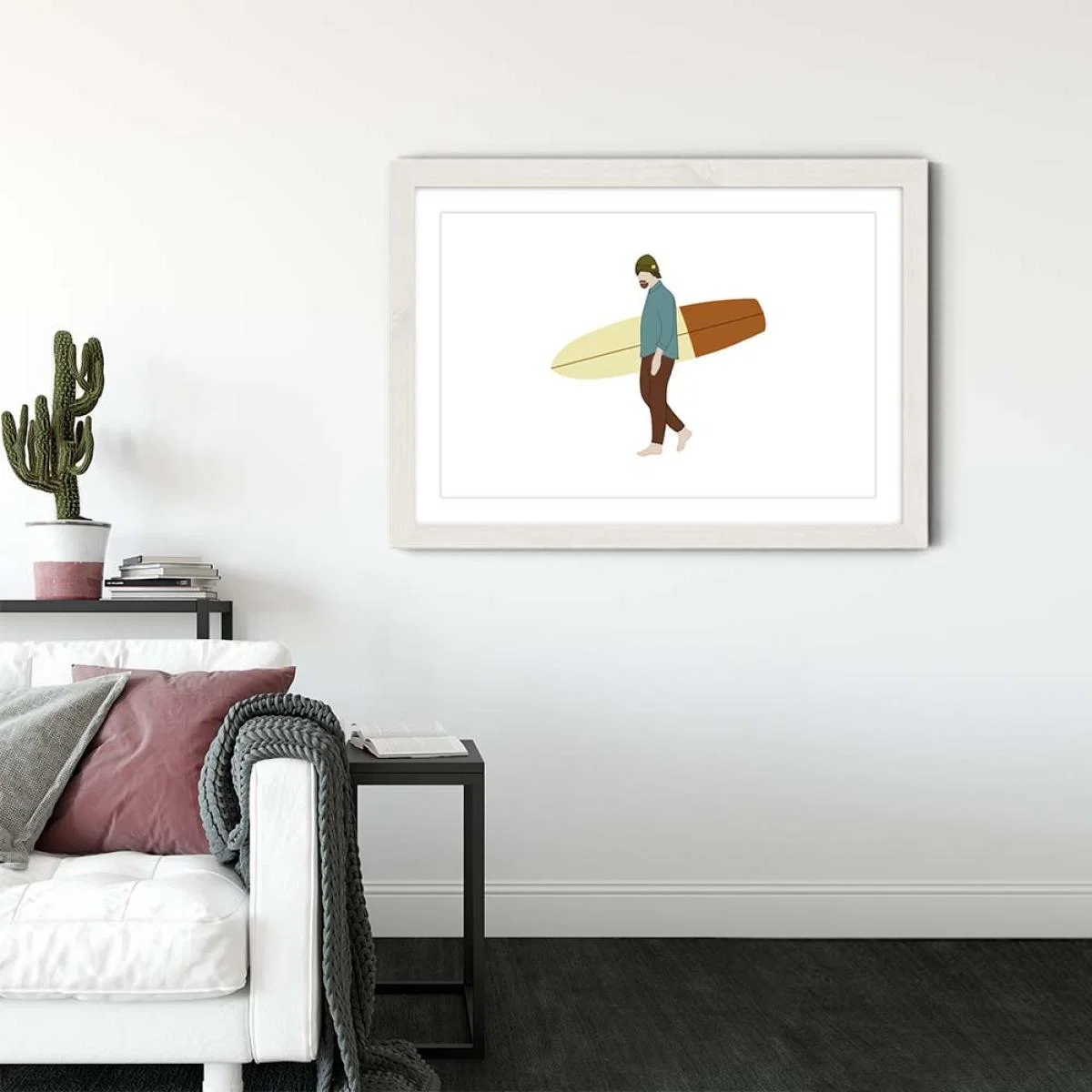 Autumn Day Art Print White Frame – image 3