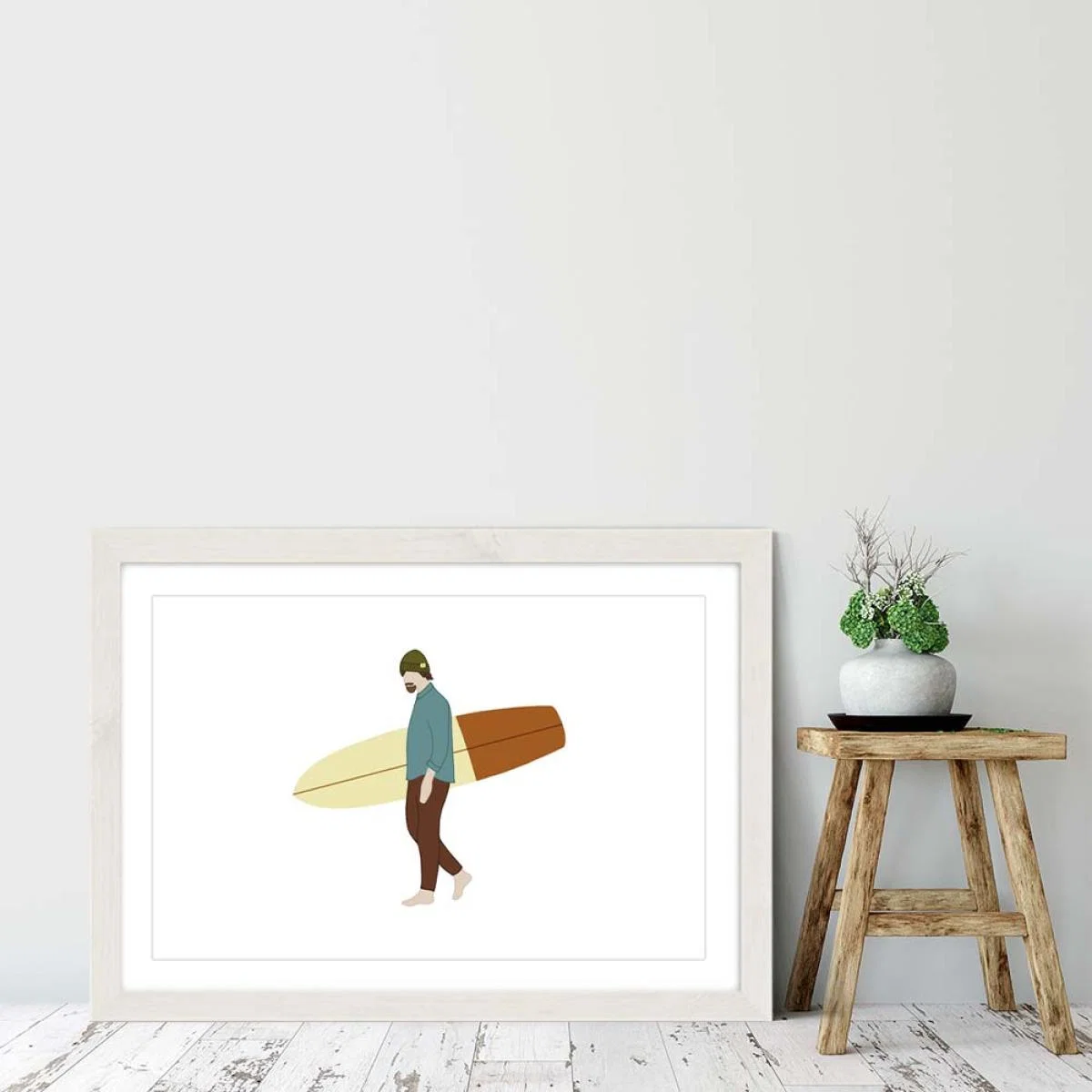Autumn Day Art Print White Frame – image 6
