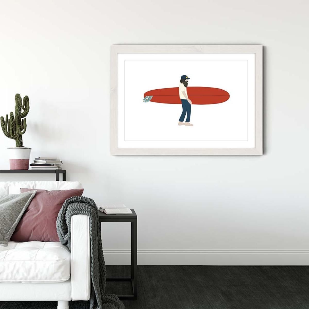 Keen Special Art Print White Frame – image 3