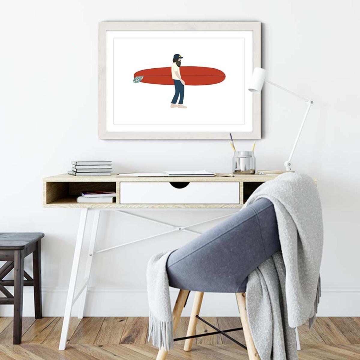Keen Special Art Print White Frame – image 5
