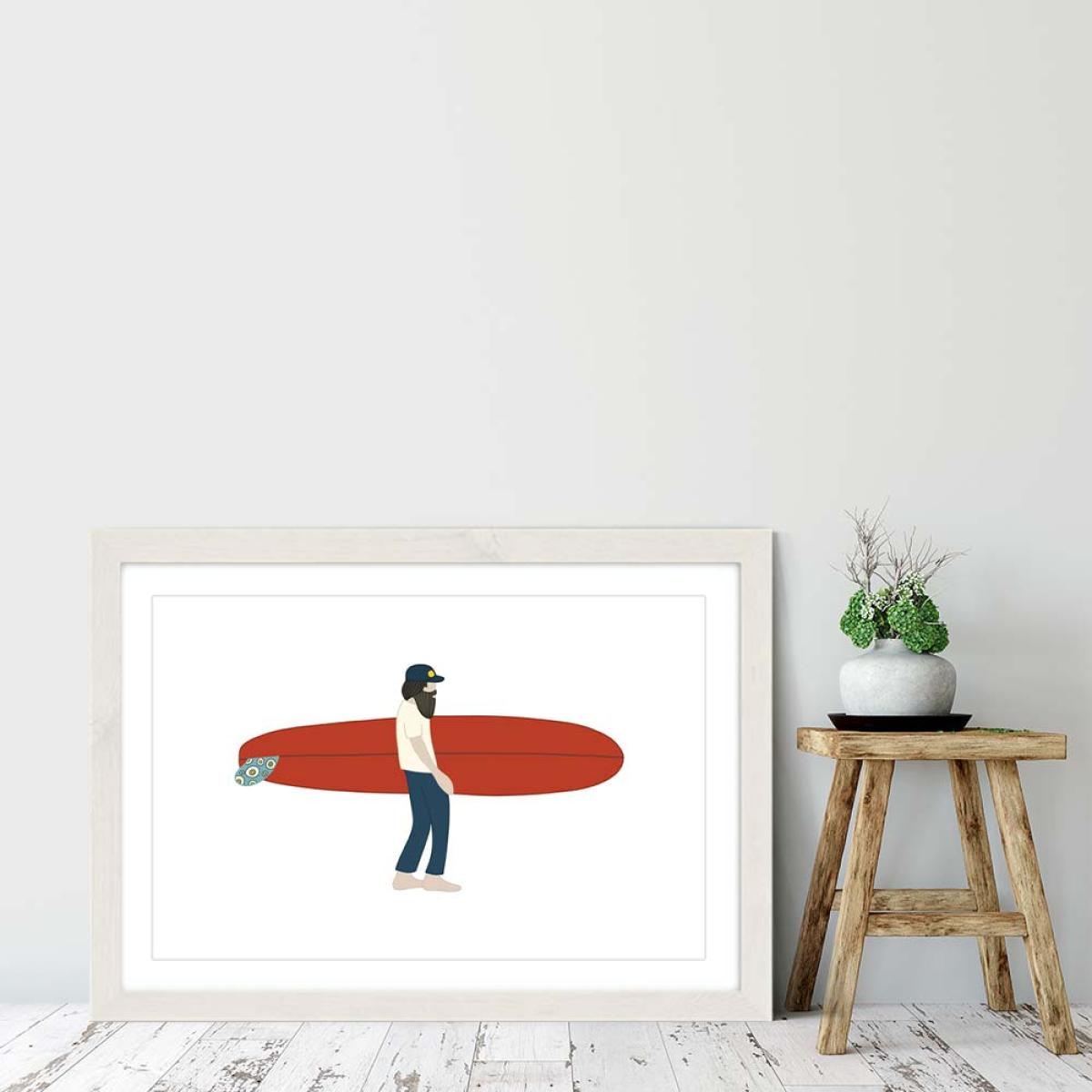 Keen Special Art Print White Frame – image 6