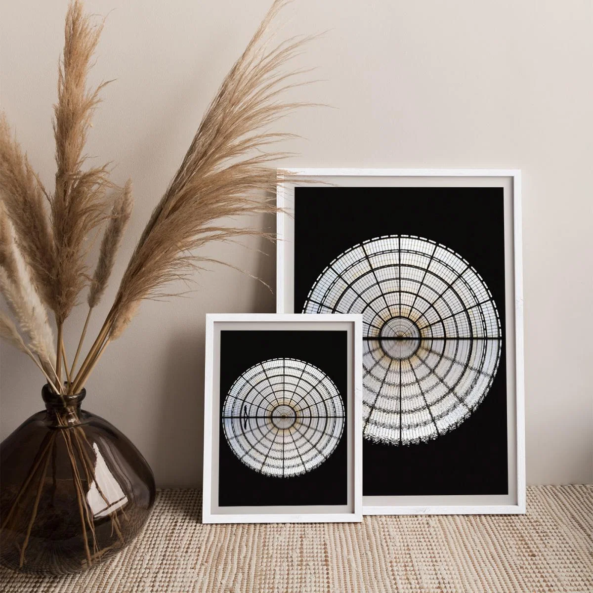 Milano Walking Art Print White Frame – image 8