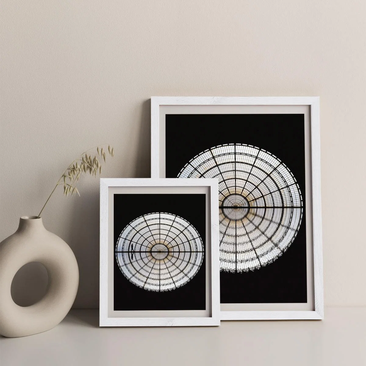 Milano Walking Art Print White Frame – image 10