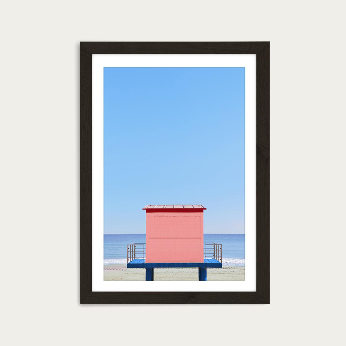 Bay Watch Art Print Black Frame