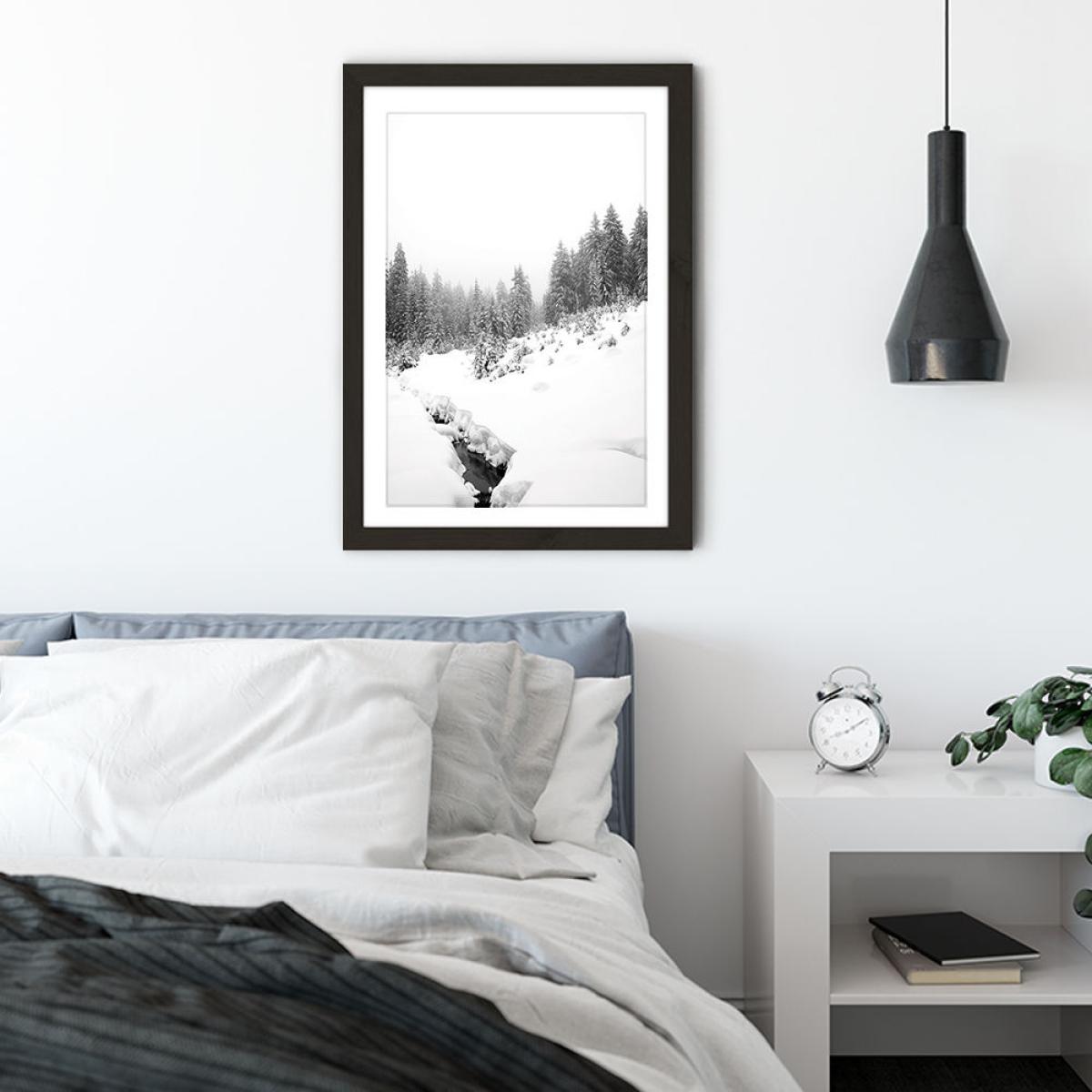 Black River Art Print Black Frame – image 2