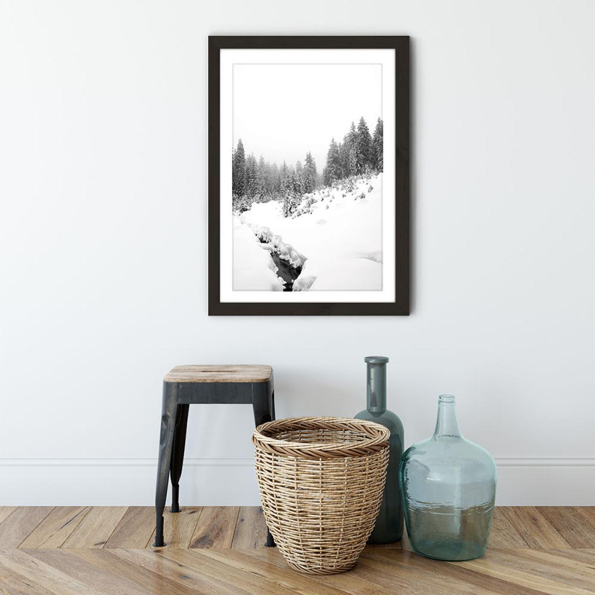 Black River Art Print Black Frame – image 4