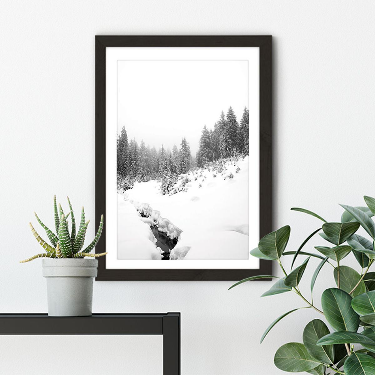 Black River Art Print Black Frame – image 5