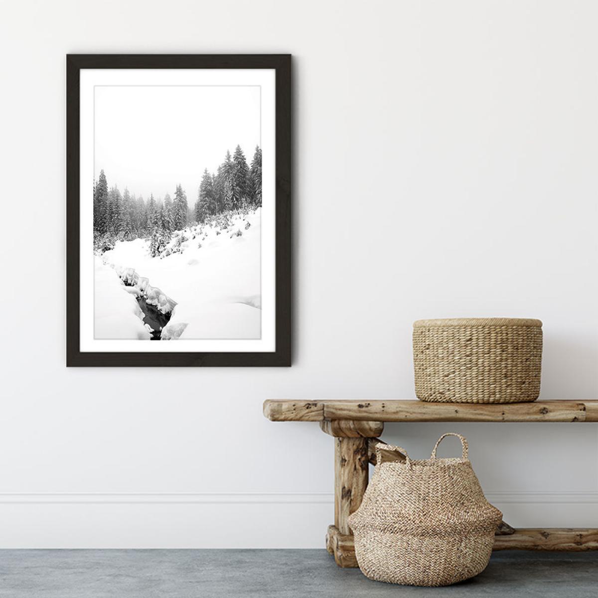 Black River Art Print Black Frame – image 6