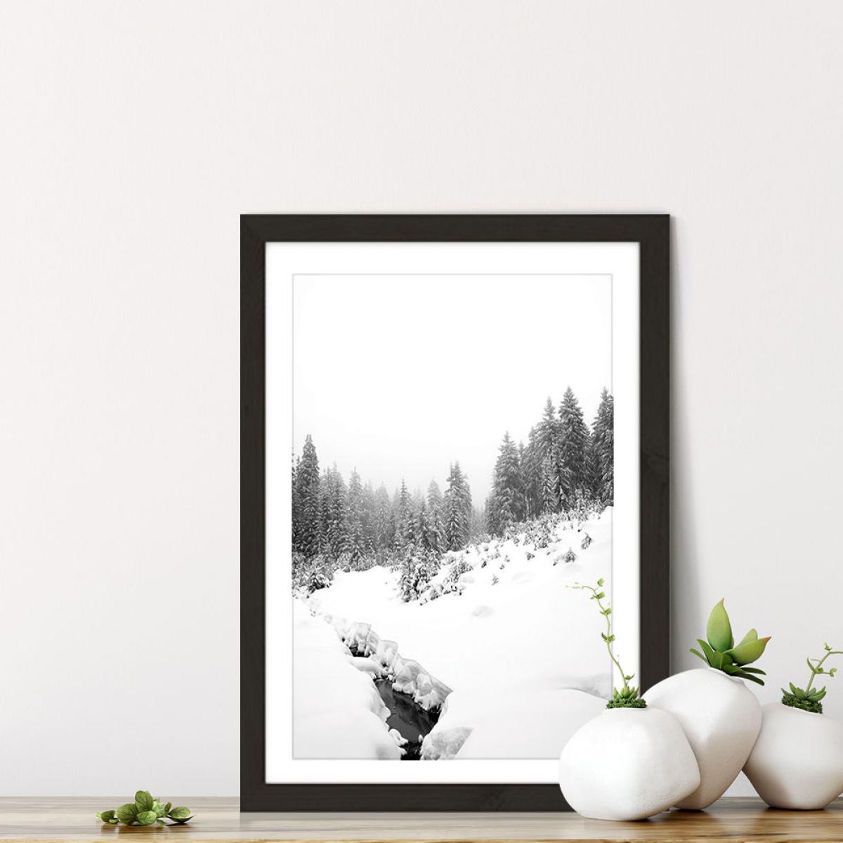 Black River Art Print Black Frame – image 7