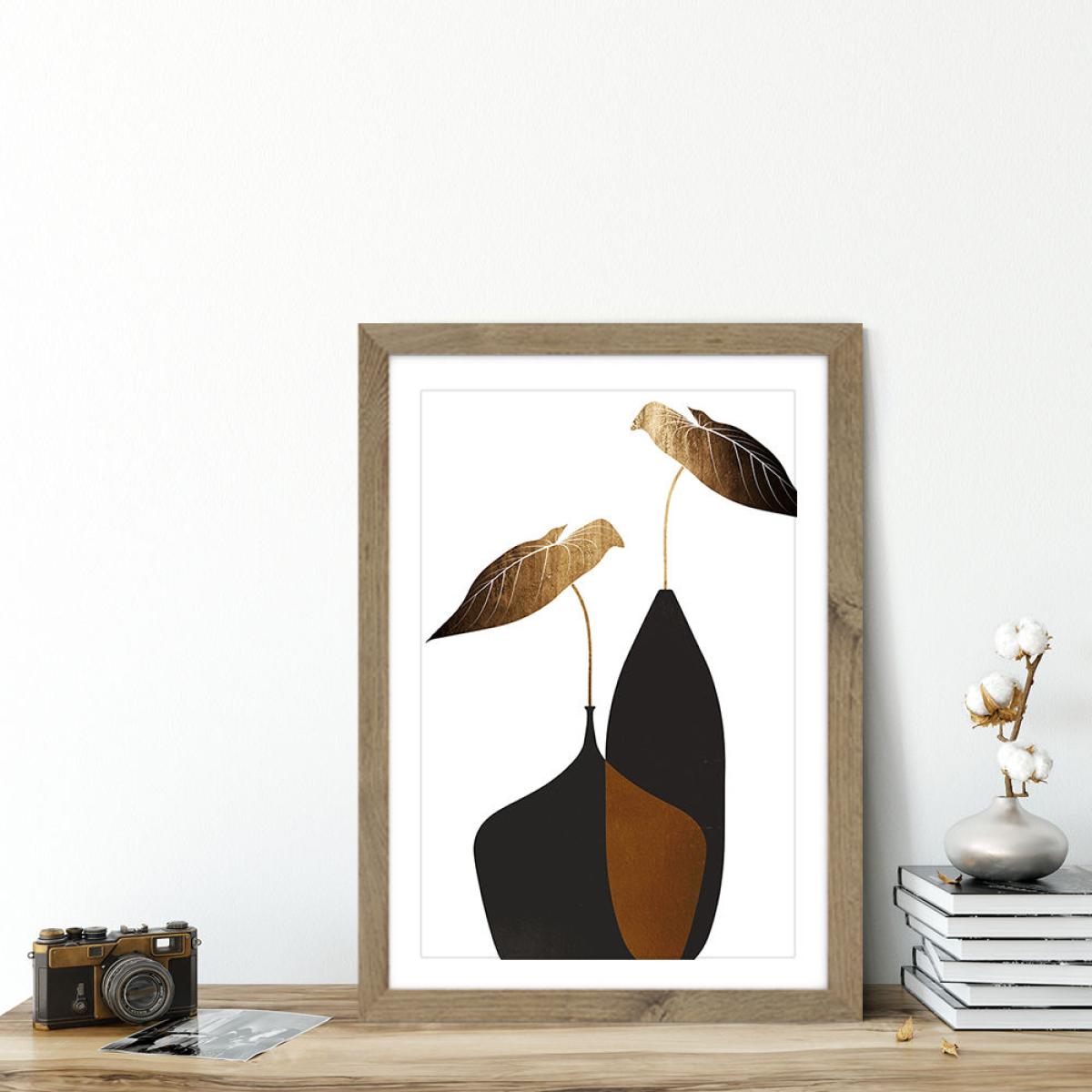 Scandinavian Bouquet 1 Art Print Oak Frame – image 5