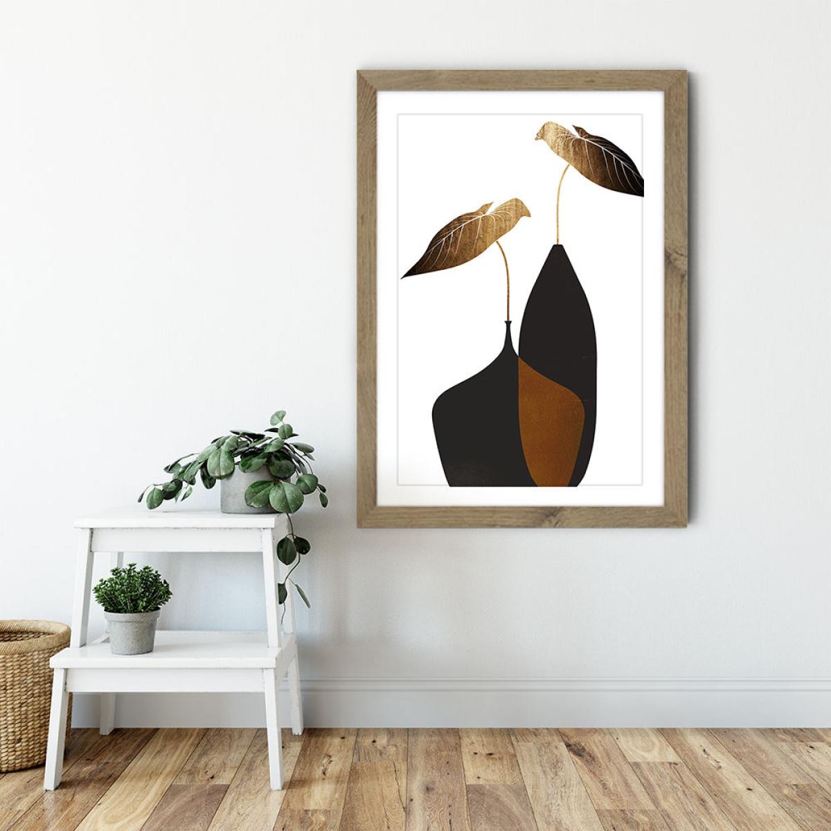 Scandinavian Bouquet 1 Art Print Oak Frame – image 6