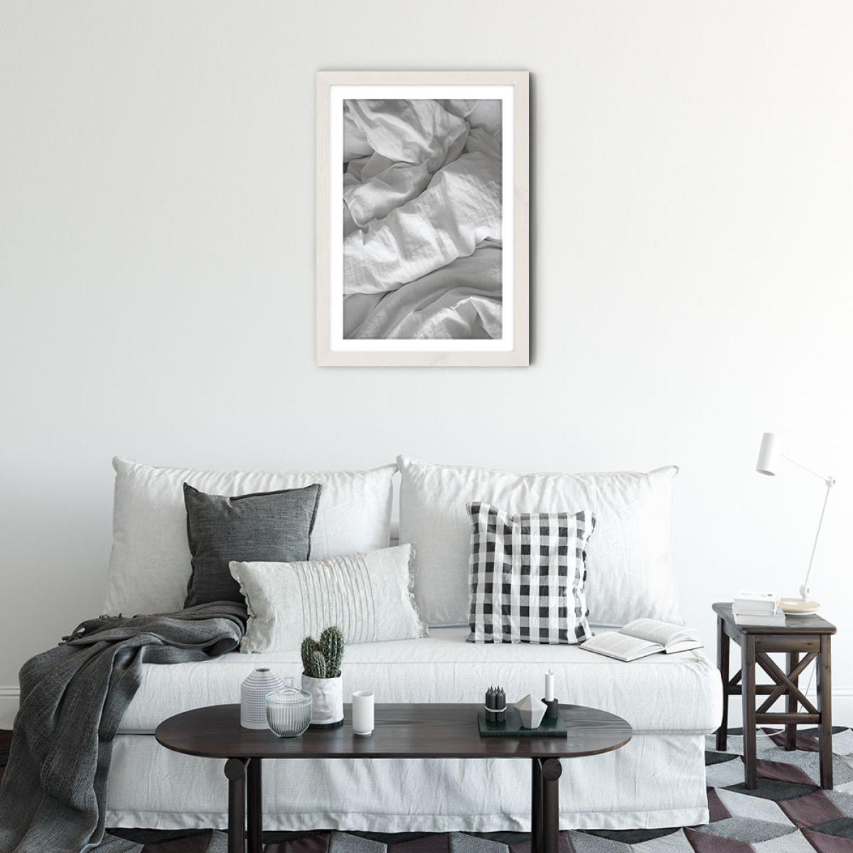 A Perfect Day in Bed Art Print White Frame – image 2