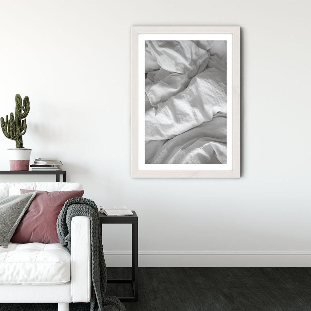 A Perfect Day in Bed Art Print White Frame – image 3