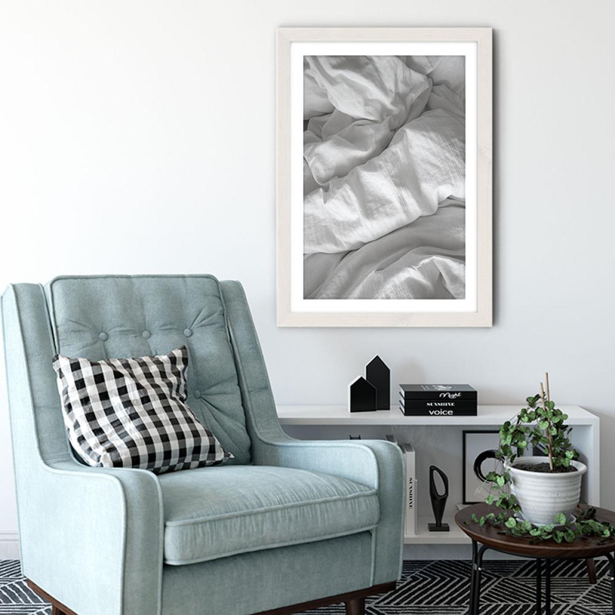 A Perfect Day in Bed Art Print White Frame – image 4