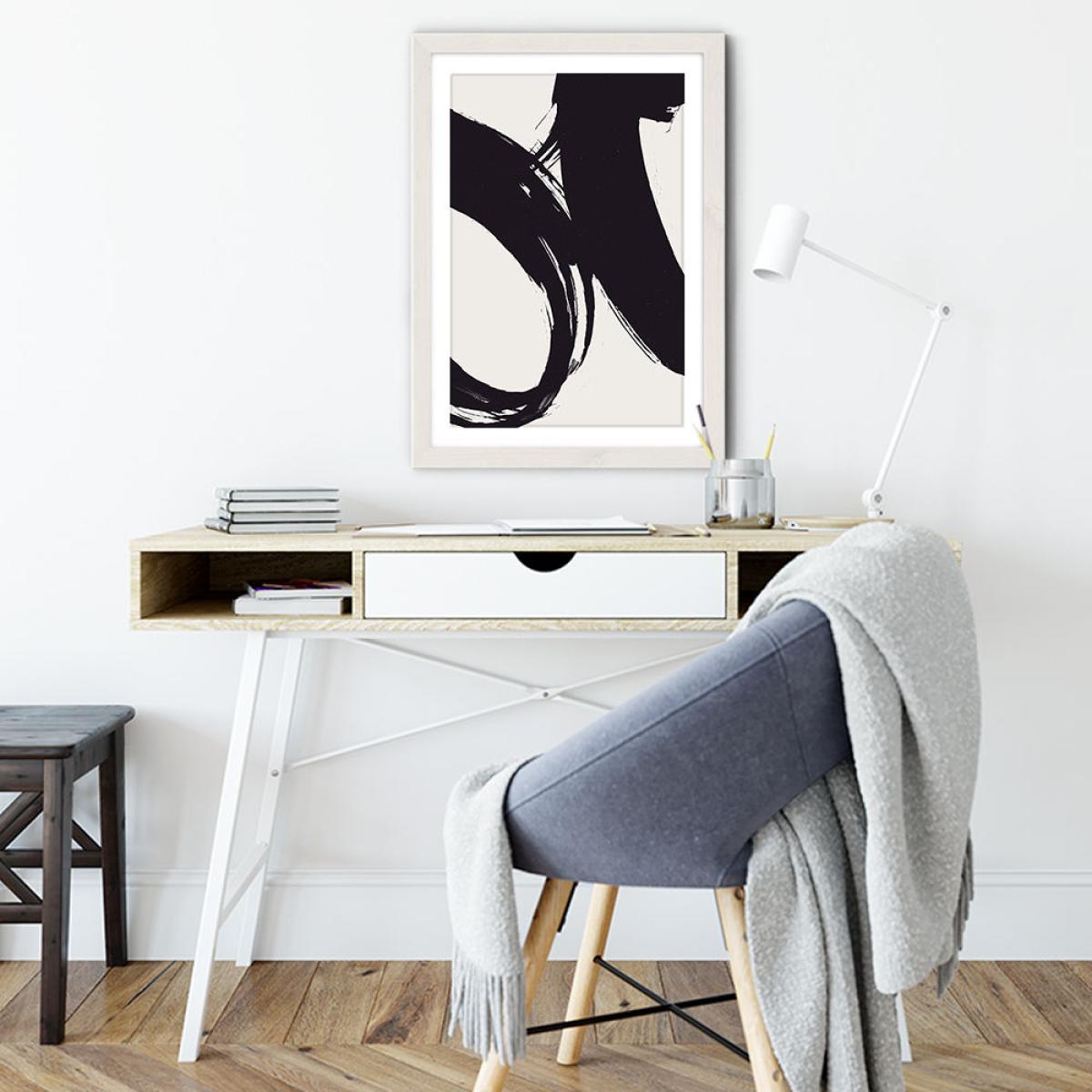 Dune Art Print White Frame – image 3