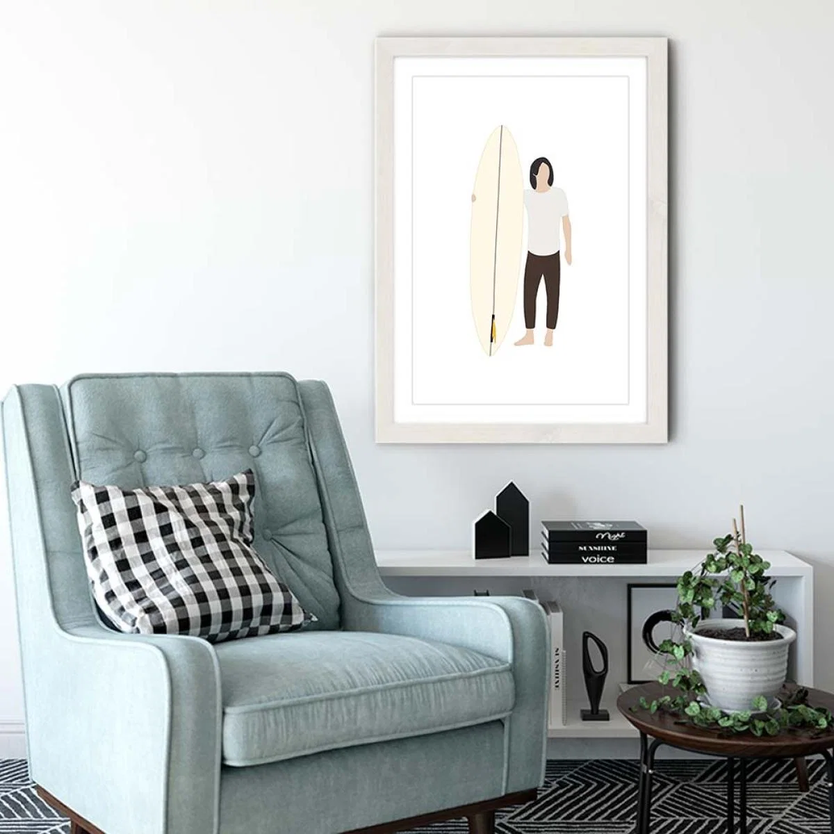 Nomad Art Print White Frame – image 4