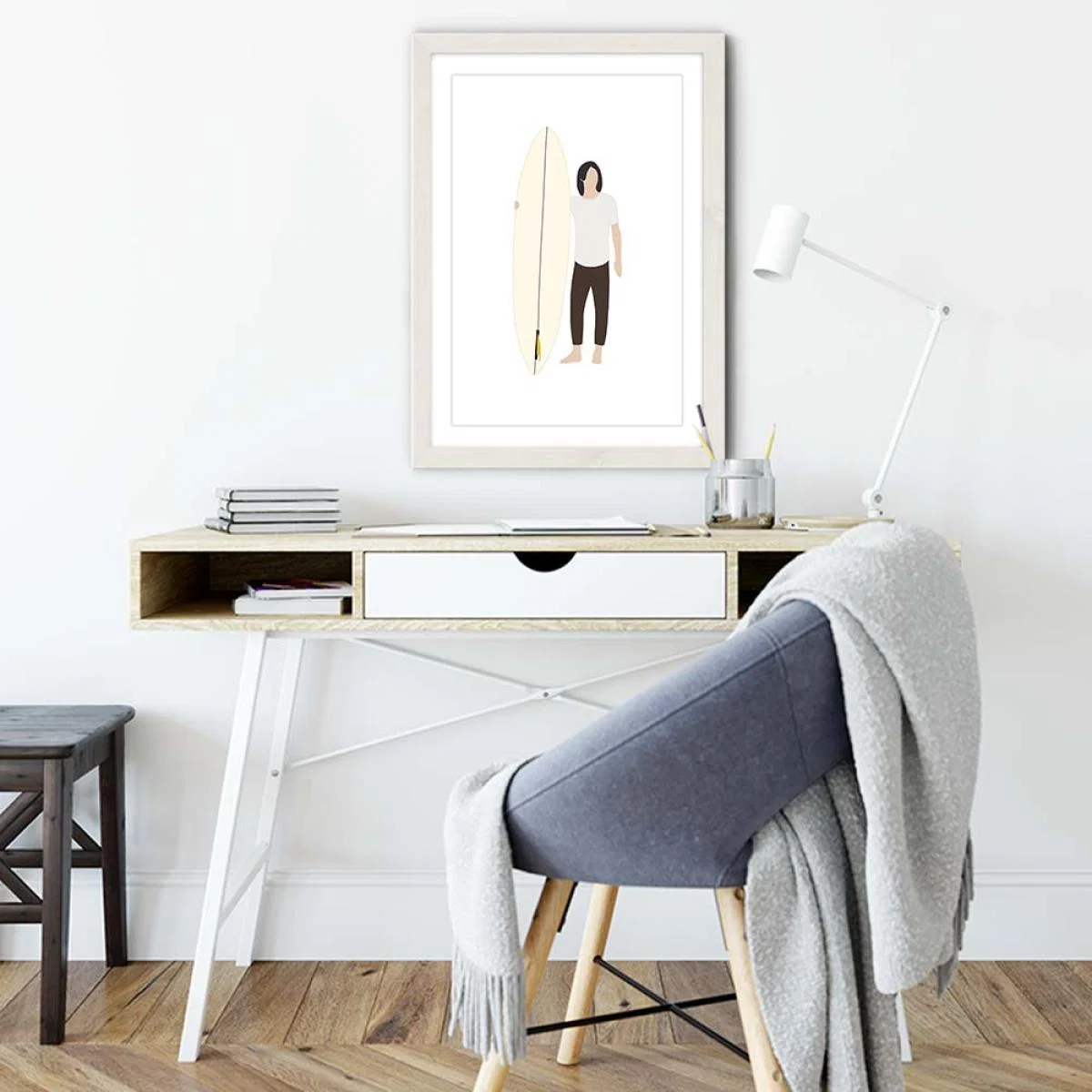 Nomad Art Print White Frame – image 5
