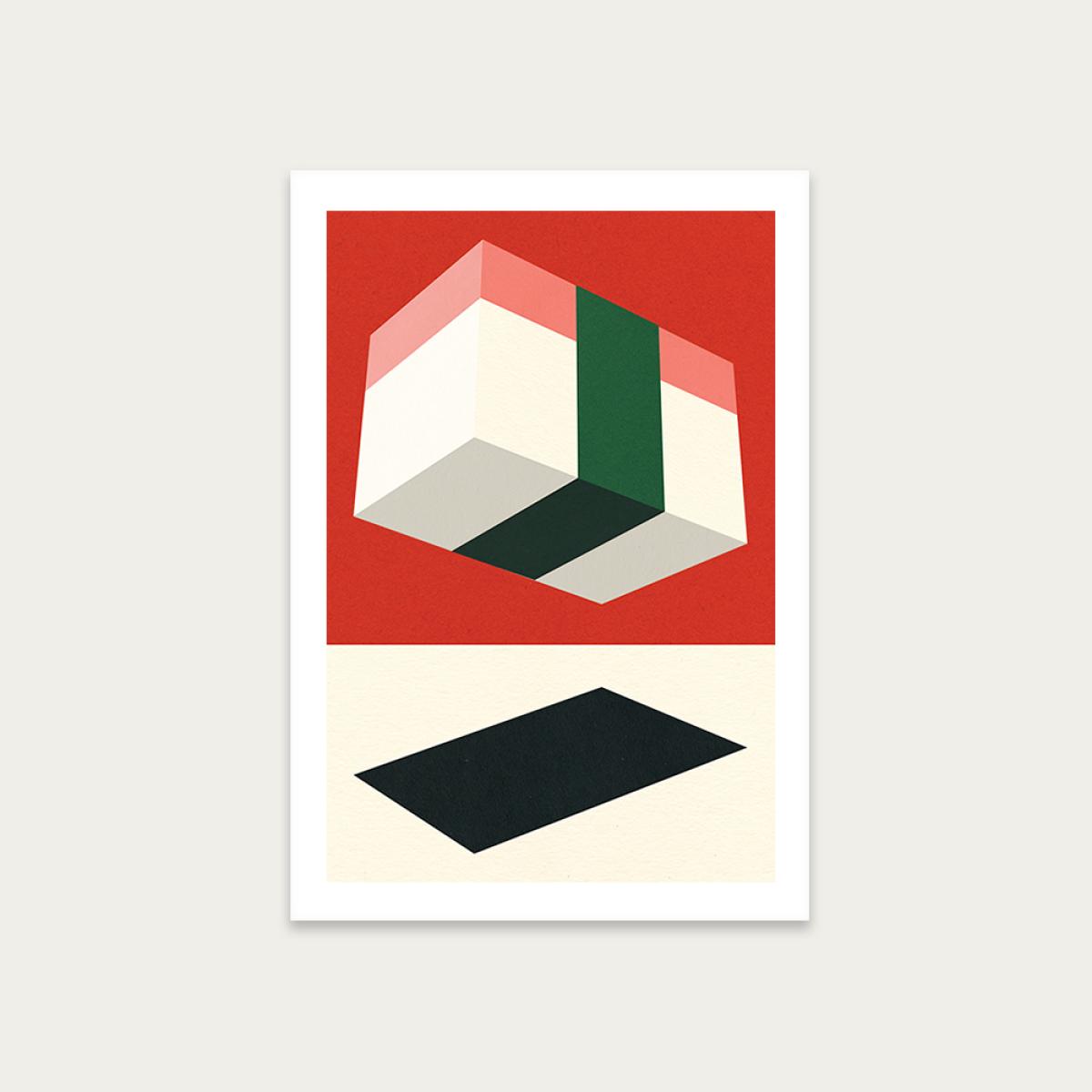Flying Nigiri Art Print Unframed