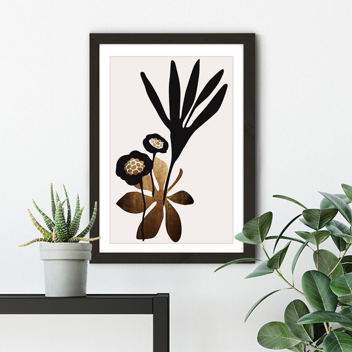 Blossom Beauty Gold Art Print Black Frame – image 5