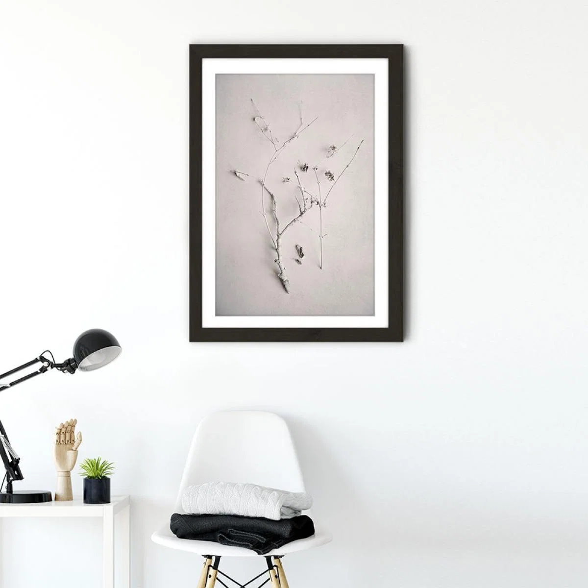 Alabaster Forest 1 Art Print Black Frame – image 2