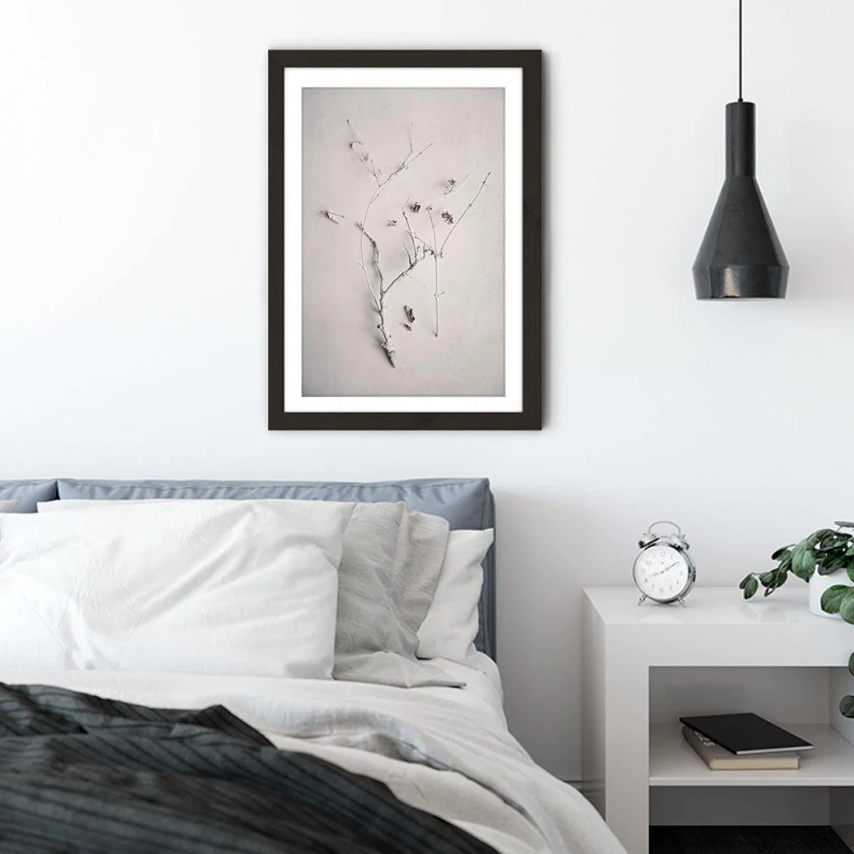 Alabaster Forest 1 Art Print Black Frame – image 3