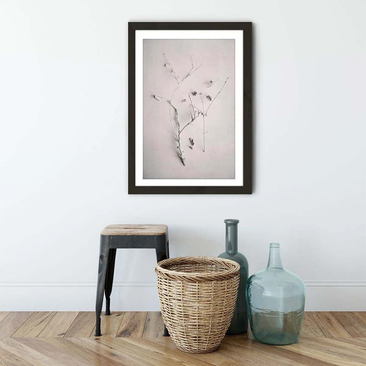 Alabaster Forest 1 Art Print Black Frame – image 4
