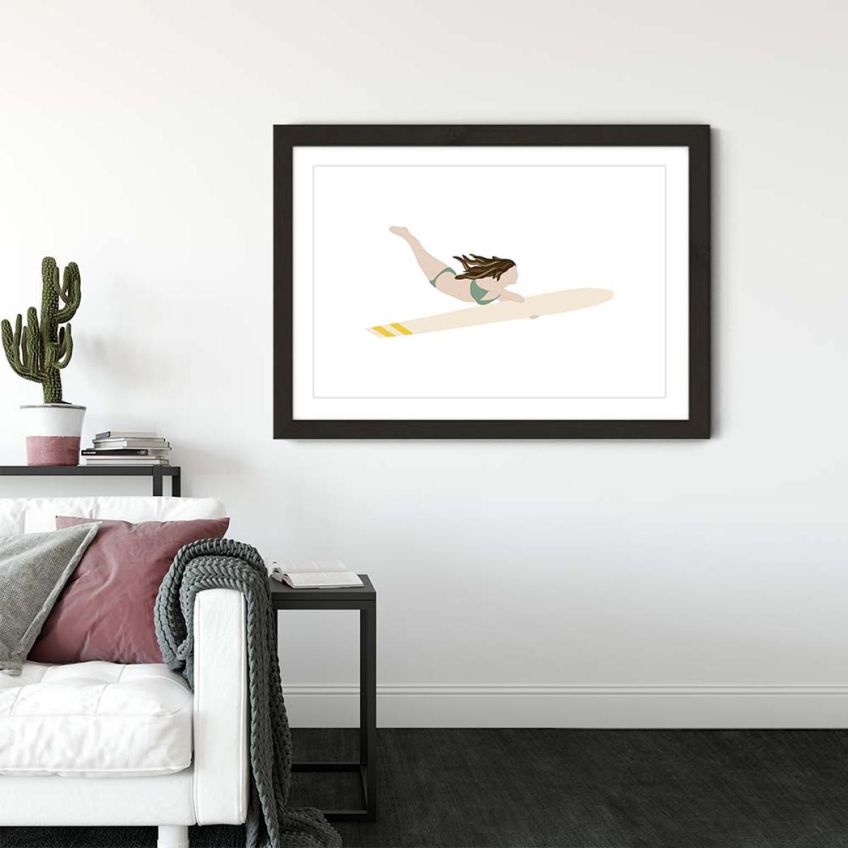 Luna Art Print Black Frame – image 2