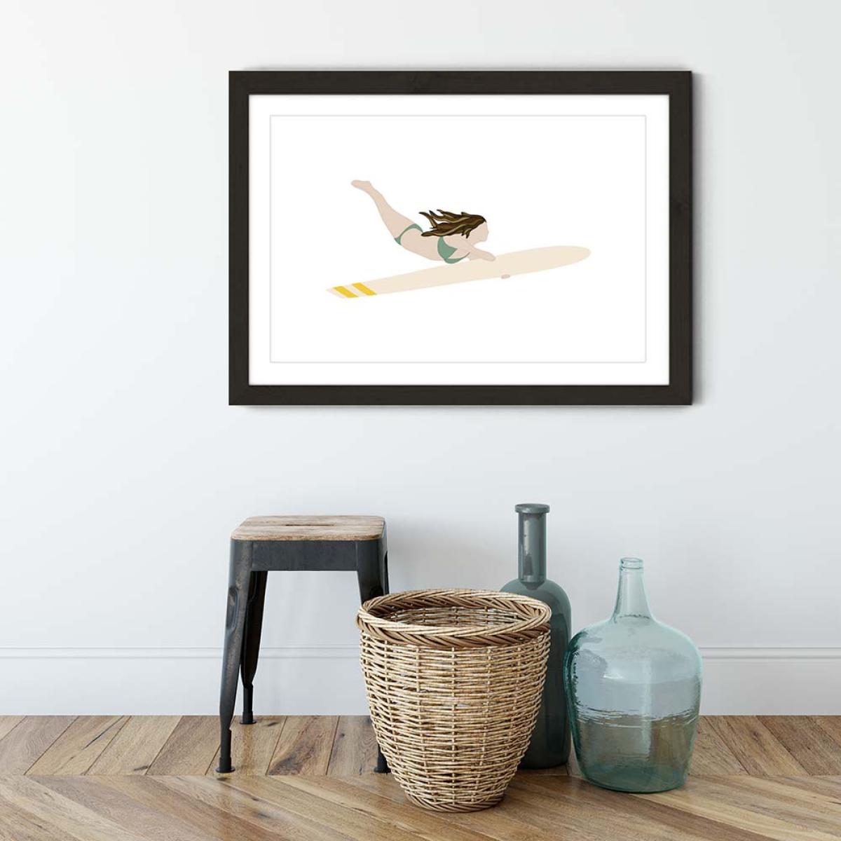 Luna Art Print Black Frame – image 3