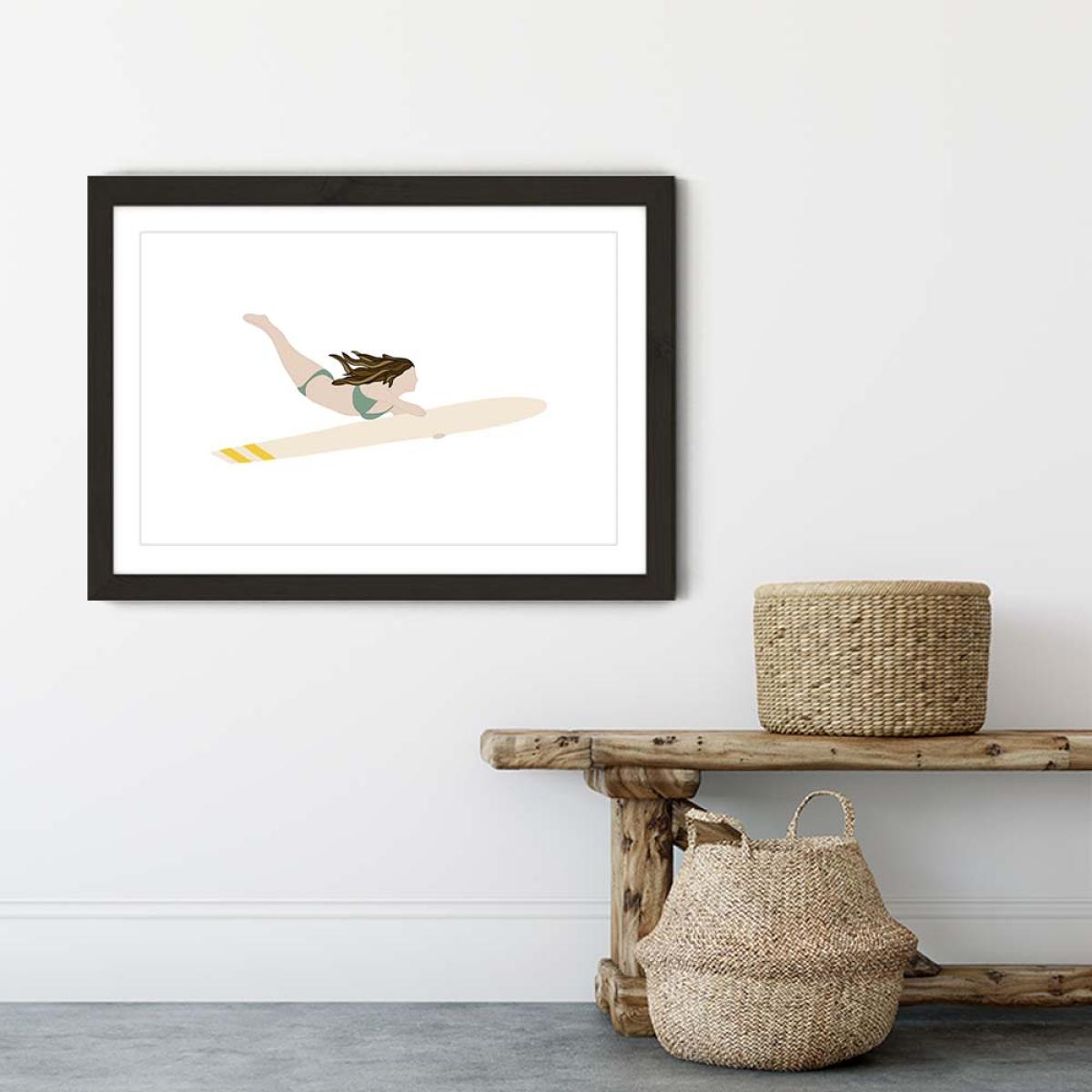 Luna Art Print Black Frame – image 4