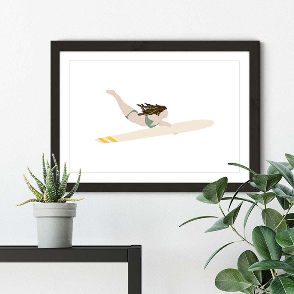 Luna Art Print Black Frame – image 5