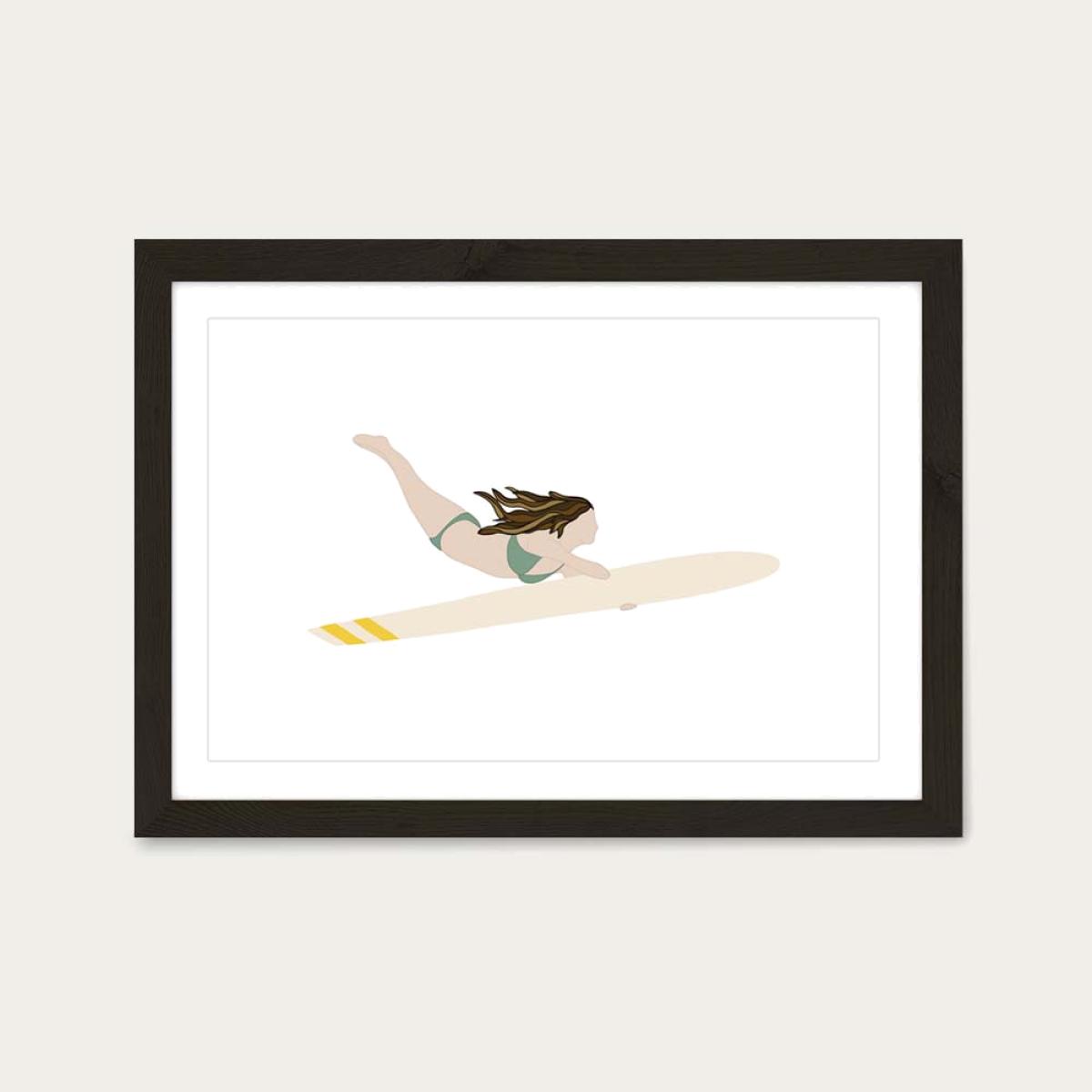 Luna Art Print Black Frame – image 1