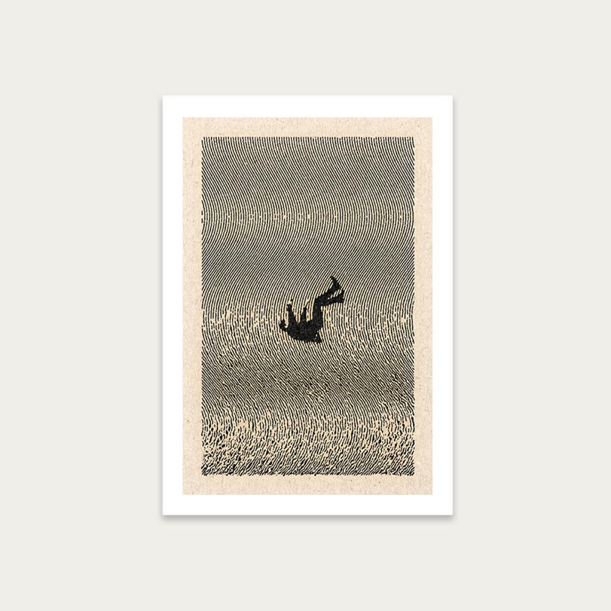 Falling Art Print Unframed