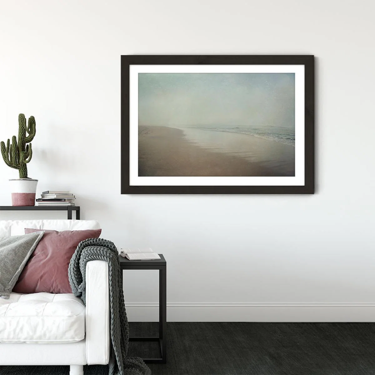 Morning Walk 1 Art Print Black Frame – image 2
