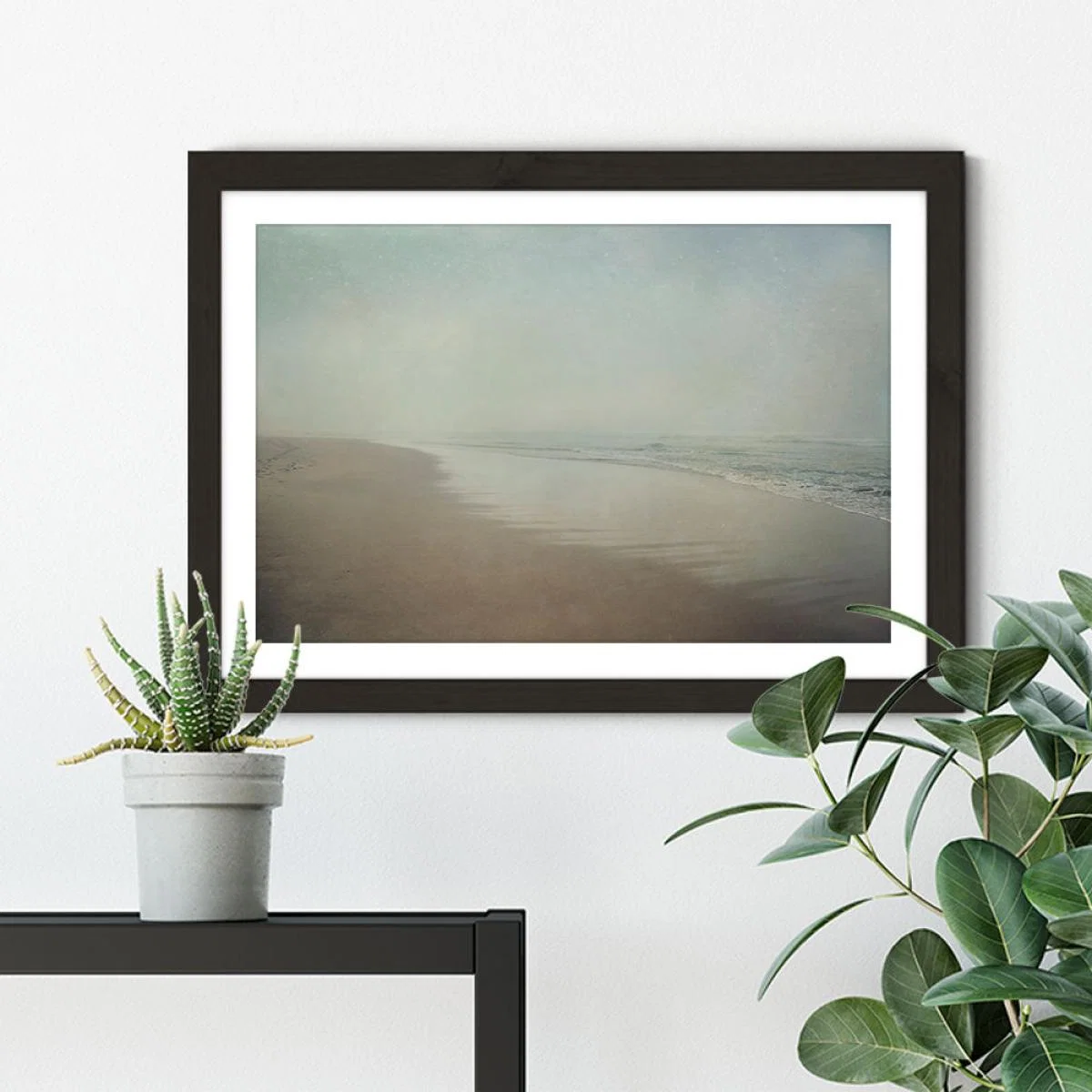 Morning Walk 1 Art Print Black Frame – image 4