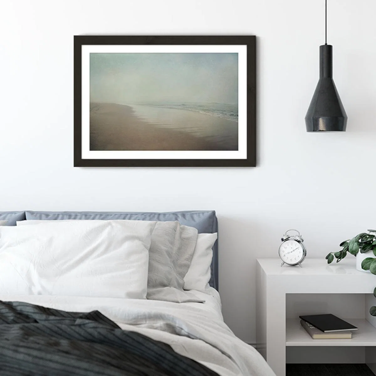 Morning Walk 1 Art Print Black Frame – image 6