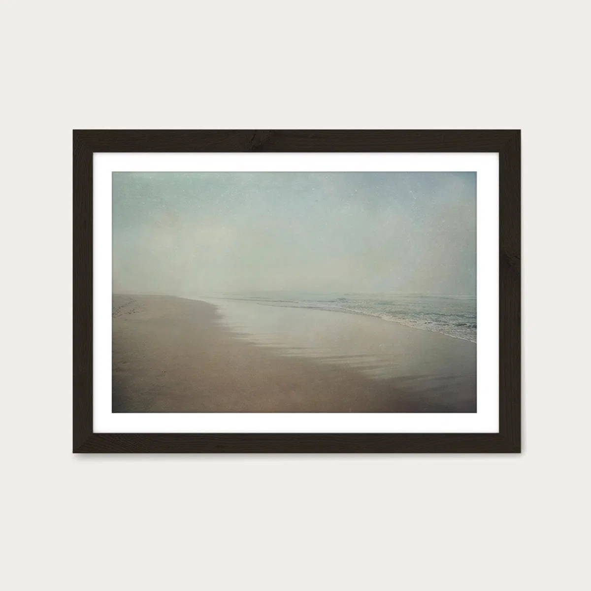 Morning Walk 1 Art Print Black Frame – image 1