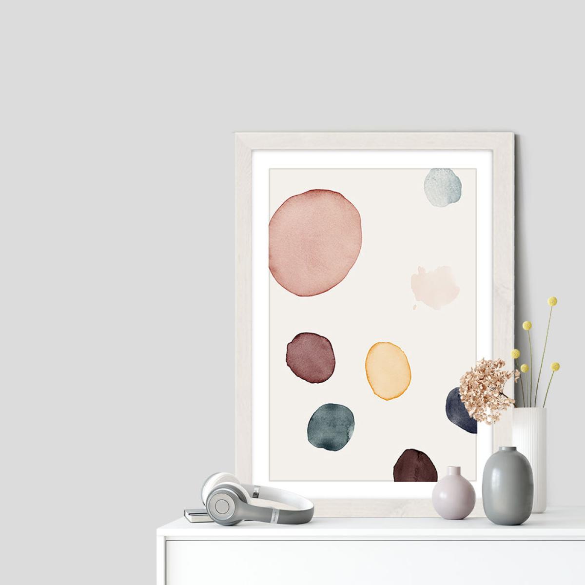 Peace Art Print White Frame – image 2