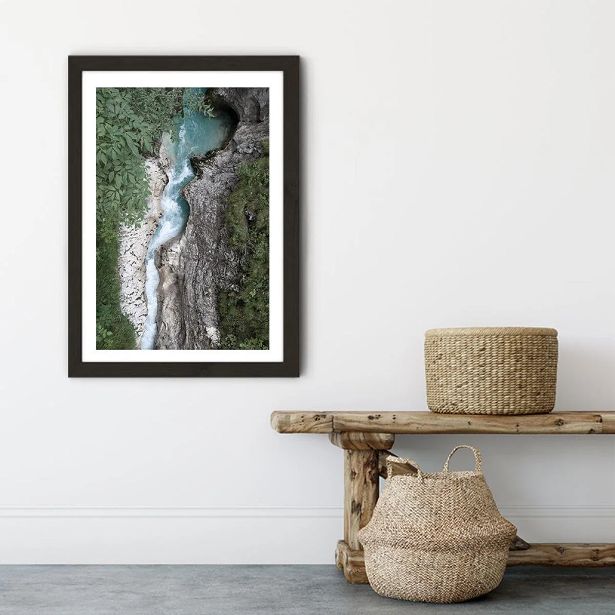 Wild Water Canyon Art Print Black Frame – image 6